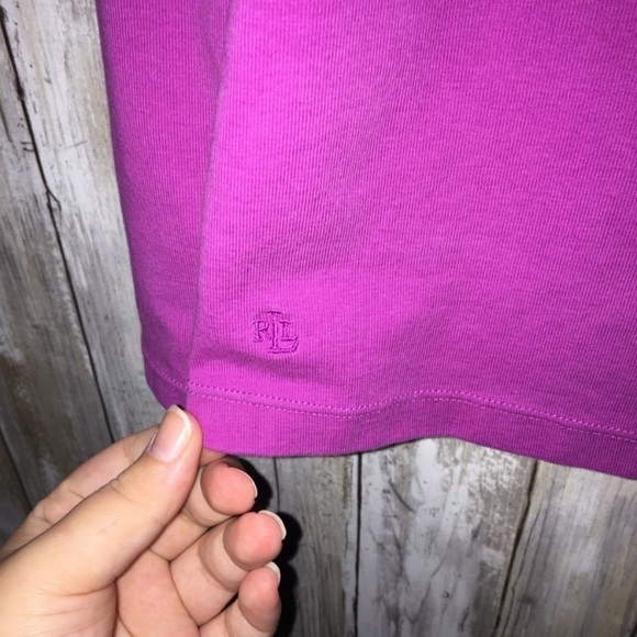 Lauren Ralph Lauren Purple Long Sleeve Blouse - Picture 2 of 4